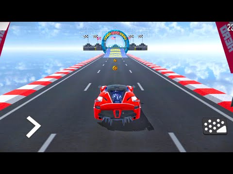 3D Crazy Car Stunt Racing Mega Ramp 
