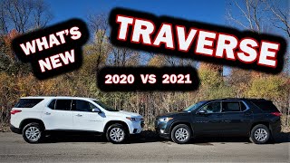 2020 Chevy TRAVERSE vs 2021 Chevy TRAVERSE - 5 BIG CHANGES - Here is what