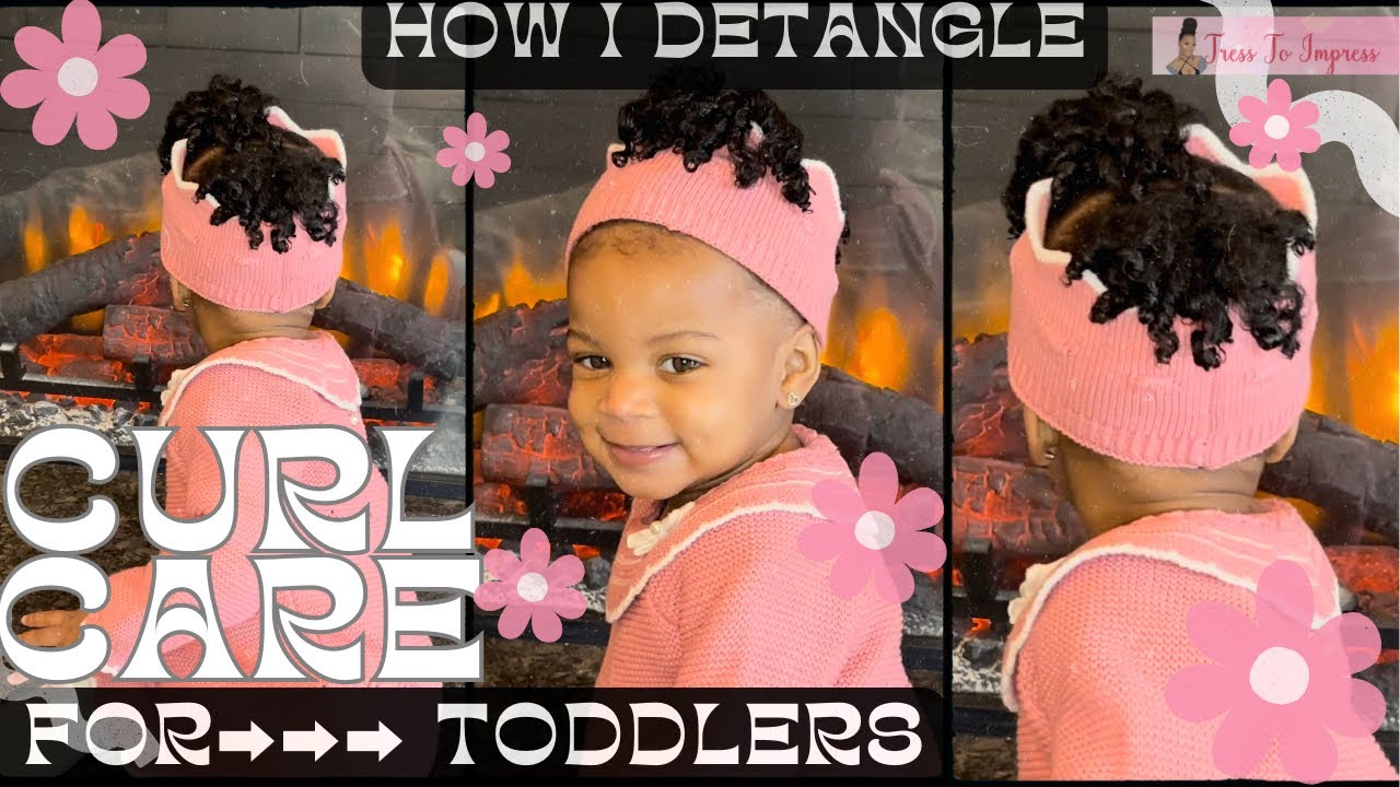 How To DETANGLE Toddler's Natural Hair Fast With No Tears Tress to