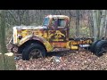 1940's Mack Truck Rescue - Getting it out of the woods after 40 years Part 1!