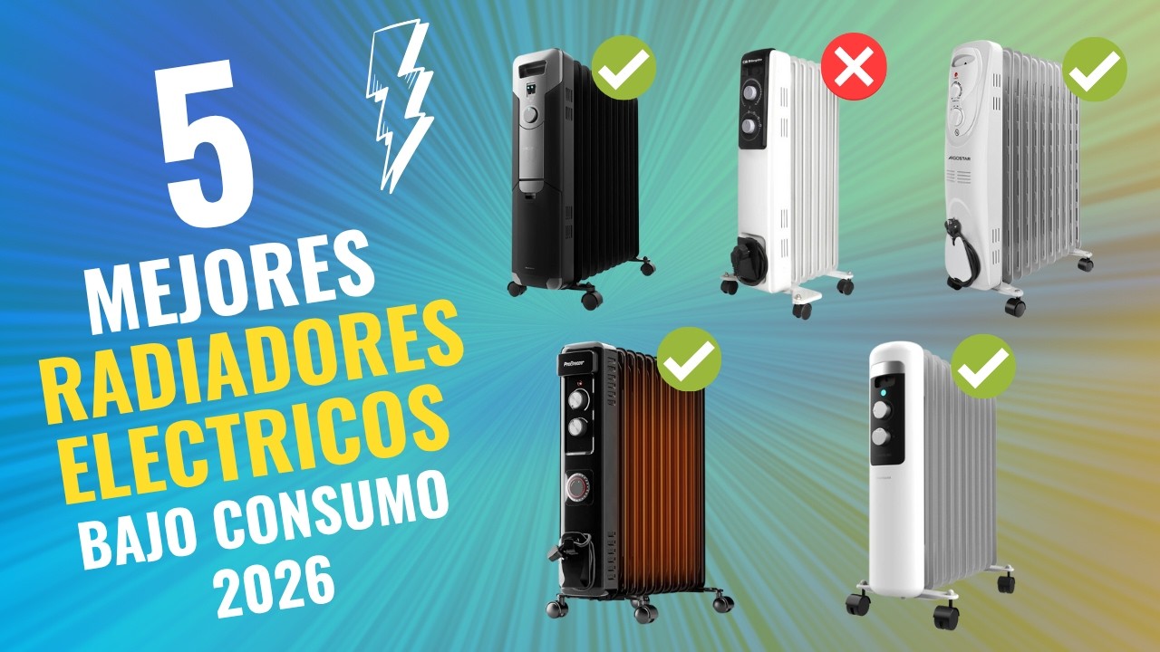 🔥🏠 Los 5 Mejores Radiadores Eléctricos de Bajo Consumo 2026 ✅ NO COMPRES UNO SIN VER ESTO 🚨