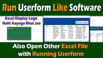 How to Use Excel Userform Like Software | Be a Software Developer | Hindi | vba userform | Excel VBA