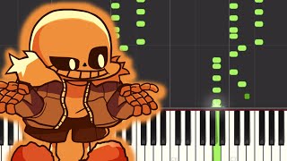 Video thumbnail of "FNF Sansational - Piano Midi"