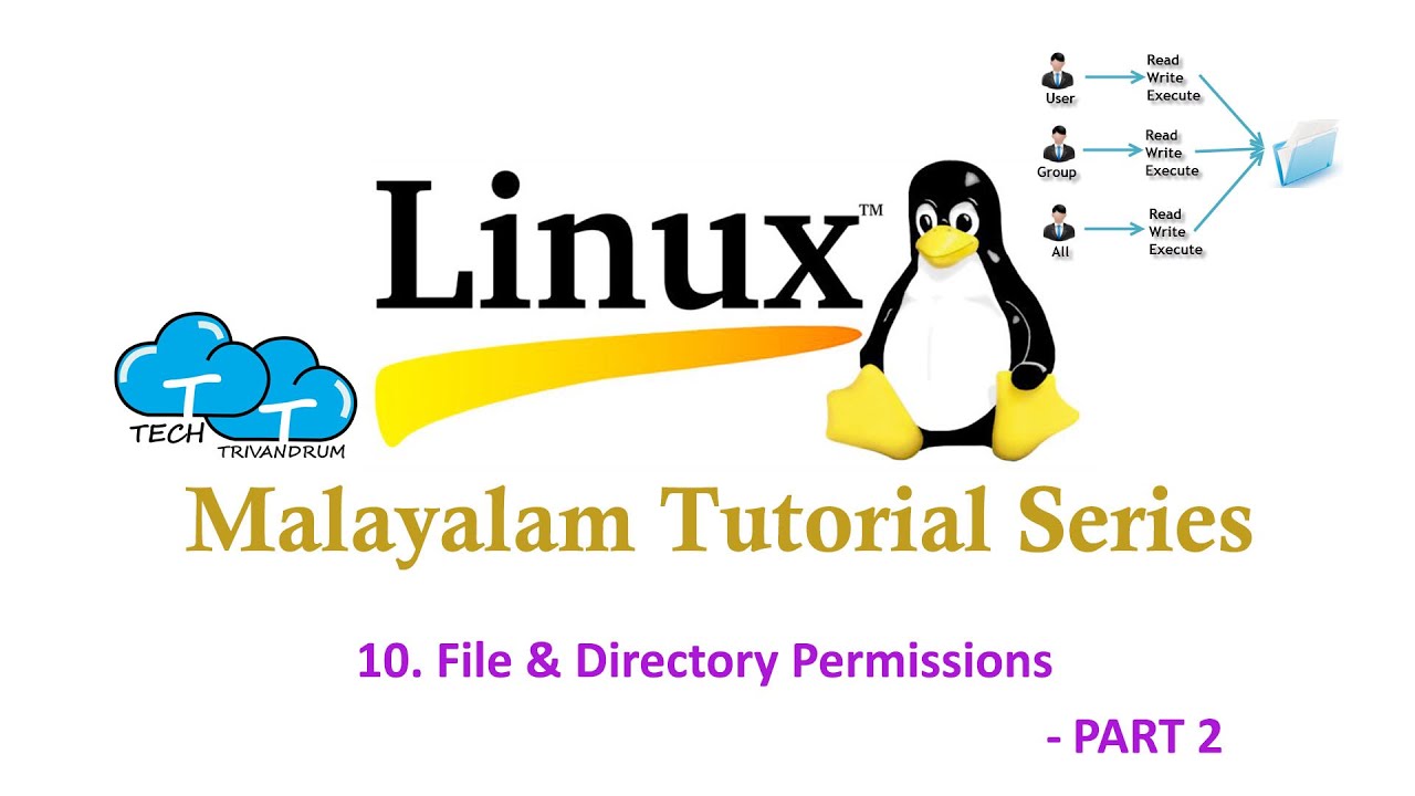 10. Linux File & Directory Permissions - 2 | Linux Malayalam Tutorial ...