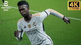 eFootball 2024 - Man City vs Real Madrid | Online Gameplay [4K]