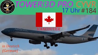 Vancouver schwieriger Zeitplan in German -  Deutsch Tower!3D Pro CYVR um 17 Uhr