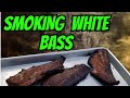 Smoking white bass