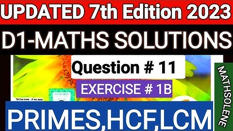 D1 ex1b q11 || d1 math exercise 1b question 11 ||d1 1b q11 || NSM || Oxford Math updated 7th EDITION