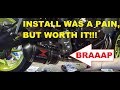 Black Widow Full Exhaust Install - FZ-07 Build Series Ep. 2