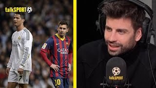 Gerard Pique LABELS Messi The GREATEST Player Of All Time Despite ALSO Playing With Ronaldo!👀🔥