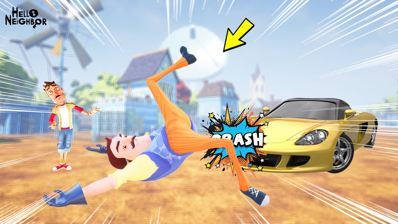 SAKAR WİLSON'A ARABA ÇARPTI 😱 Hello Neighbor Kaza Mod