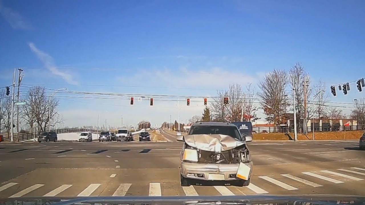 Driver Loses Control and Crashes Into Stopped Car - YouTube