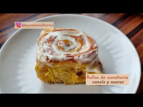 Carrot and Walnut Cinnamon Rolls Recipe | Carrot Cake Flavor in Every Bite