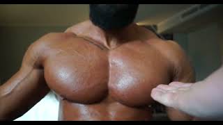 Massive pecs muscle worship