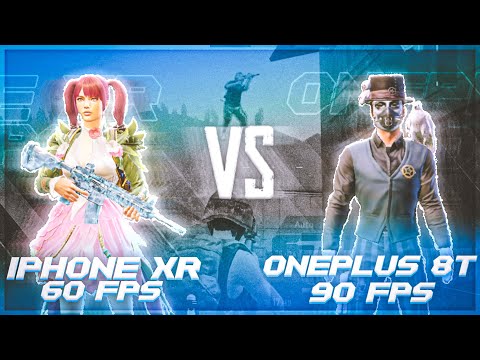 IPhone XR 60FPS VS OnePlus 8T 90FPS | 1v1 Ultimate TDM Match