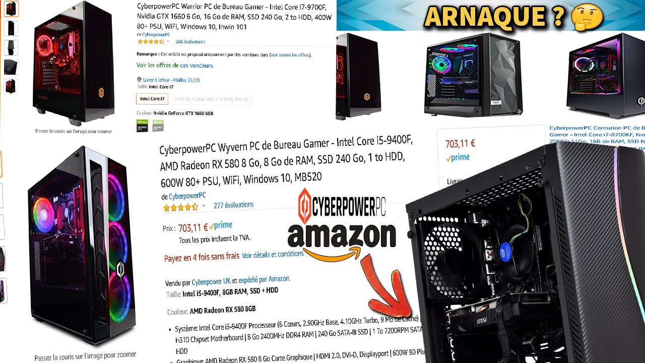 Les pc gamer Amazon Cyberpower Pc arnaque ou bonne affaire ? (config pc  gaming 700€-1500€) - YouTube