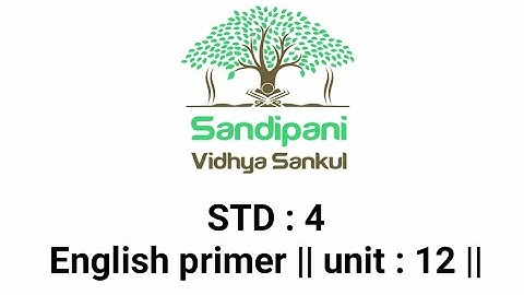STD : 4 || English primer || unit : 12 ||