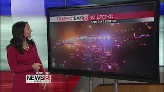 Heavy delays in Milford after tractor trailer crash closes part of I-95 southbound