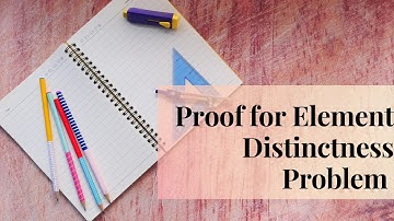 Lower Bound Proof for the Element Distinctness Problem