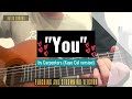 You - Carpenters (Kaye Cal cover) (Guitar tutorial)