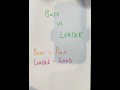 It isn’t Boss vs Leader - it’s when to be a Leader and when to be a Boss.