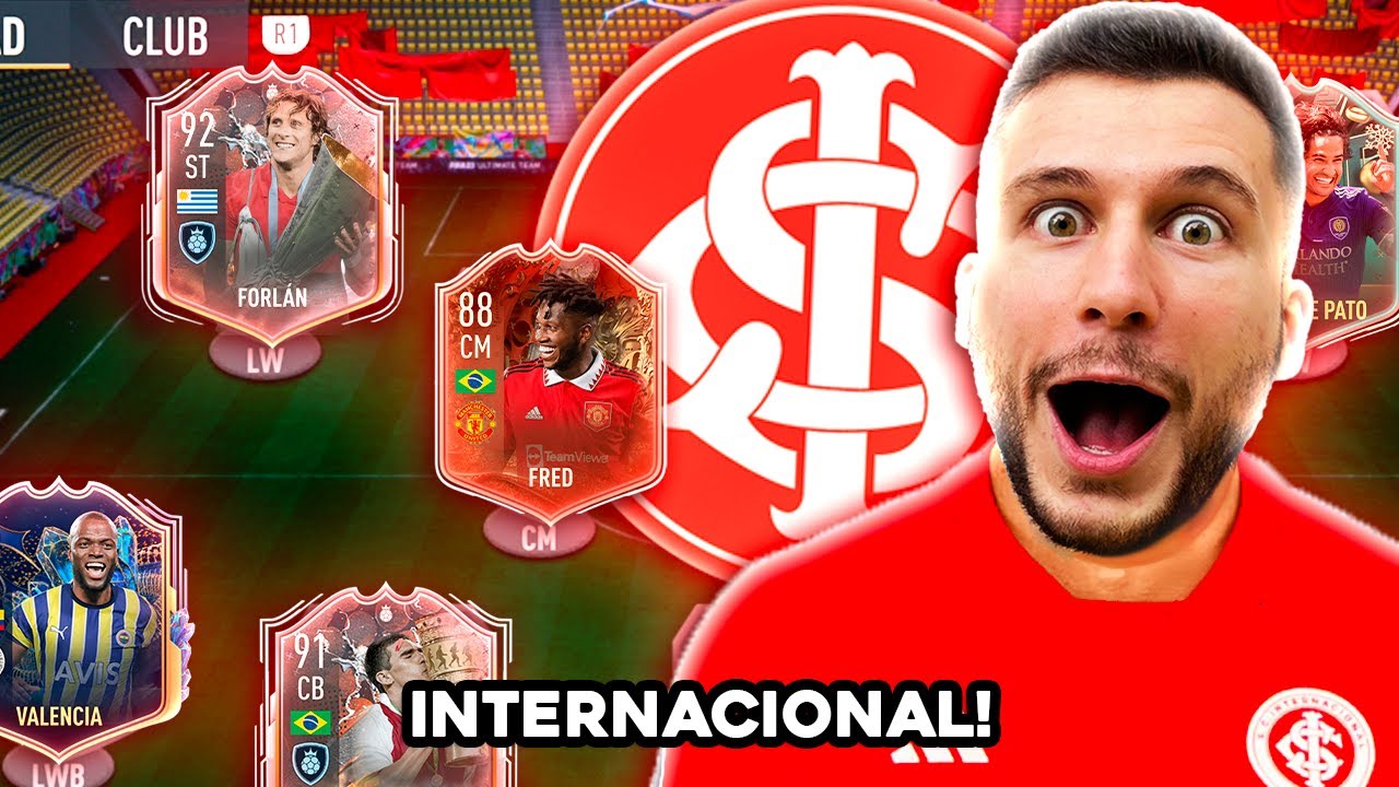 MONTEI O TIME DO INTERNACIONAL NO FIFA E JOGUEI O FUT CHAMPIONS!! O TIME FICOU MUITO BUGADO! FIFA 23
