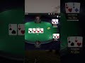 JoeAdams want to represent the NUT FLUSH on river with his LOW FLUSH #highstakespoker #pokerstrategy