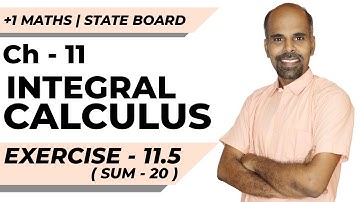 11th | ex. 11.5 | Q.No.20  | integral calculus | Chapter 11 | State Board | ram maths