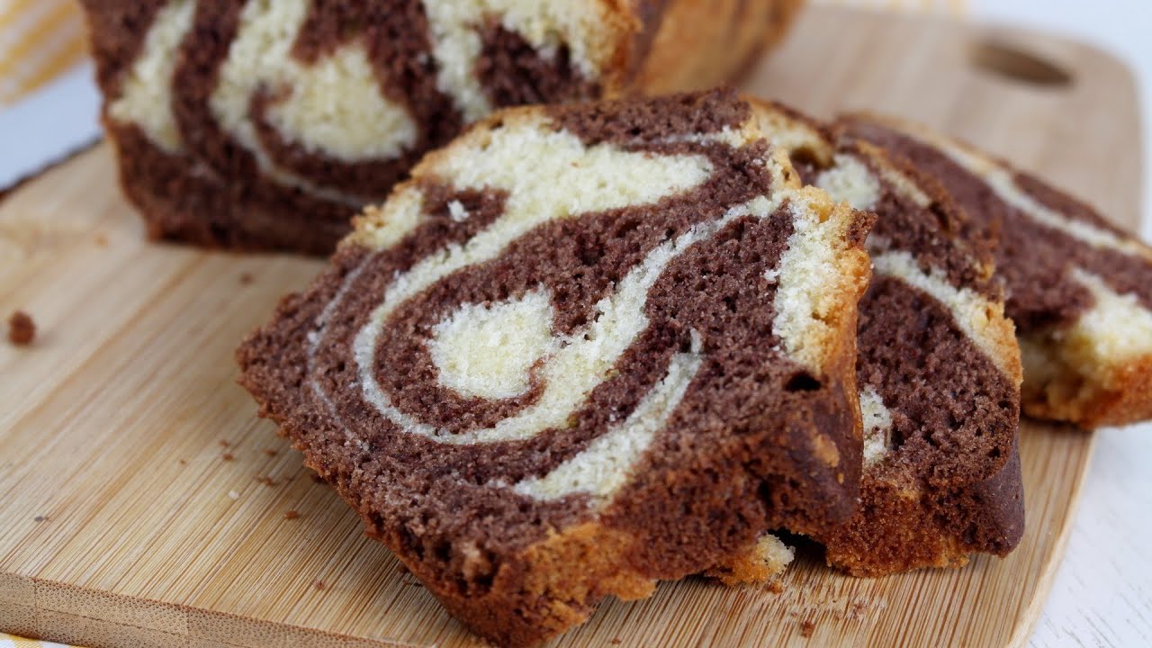 🧁🍫BIZCOCHO MARMOLADO CON THERMOMIX🍫🧁 | Receta fácil de bizcocho de dos colores