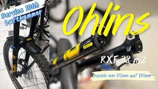 Öhlins RXF 38 - kleiner Service und Umbau auf 180mm