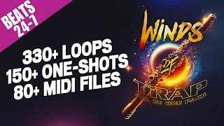 330 Royalty Free Trap Loops & 140 One Shots / HUGE Trap Sample Pack 2023!