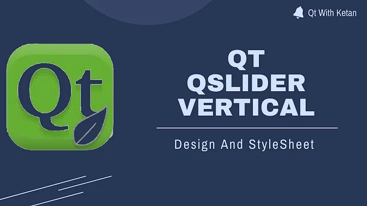 Qt QSlider(Vertical) | How to design the vertical slider | Qt C++ | Qt Creator | Qt Tutorial