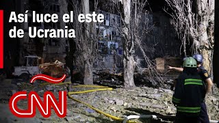 Así luce la devastación en el este de Ucrania tras los ataques de Rusia