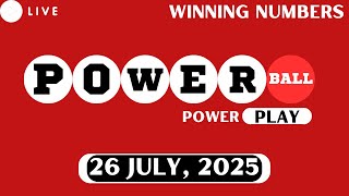 Powerball Lottery Drawing for Jul 26, 2025 - Live Winning Numbers & Results Powerball Drawing For July 26 2025