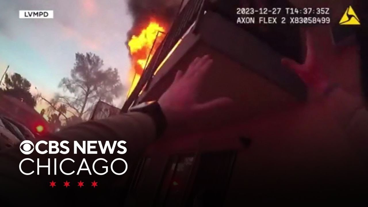 Woman on balcony rescued from Las Vegas apartment fire - YouTube