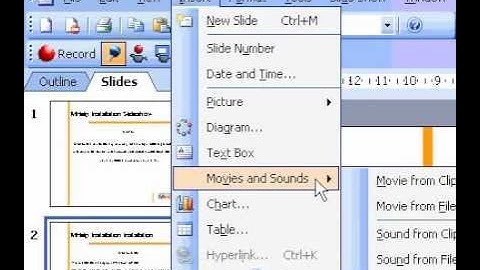 Microsoft Office PowerPoint 2003 Add music songs, or sound effects to a slide show