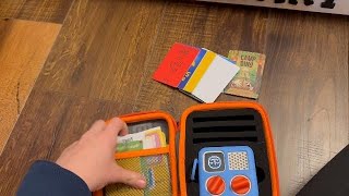 co2CREA Hard Case for Yoto Mini Kids Audio Music Player & Radio, Grey Case + Orange Zipper, Holds Up screenshot 4