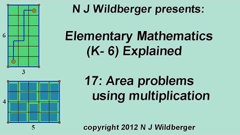 Area problems using multiplication | Elementary Mathematics (K-6) Explained 17 | N J Wildberger