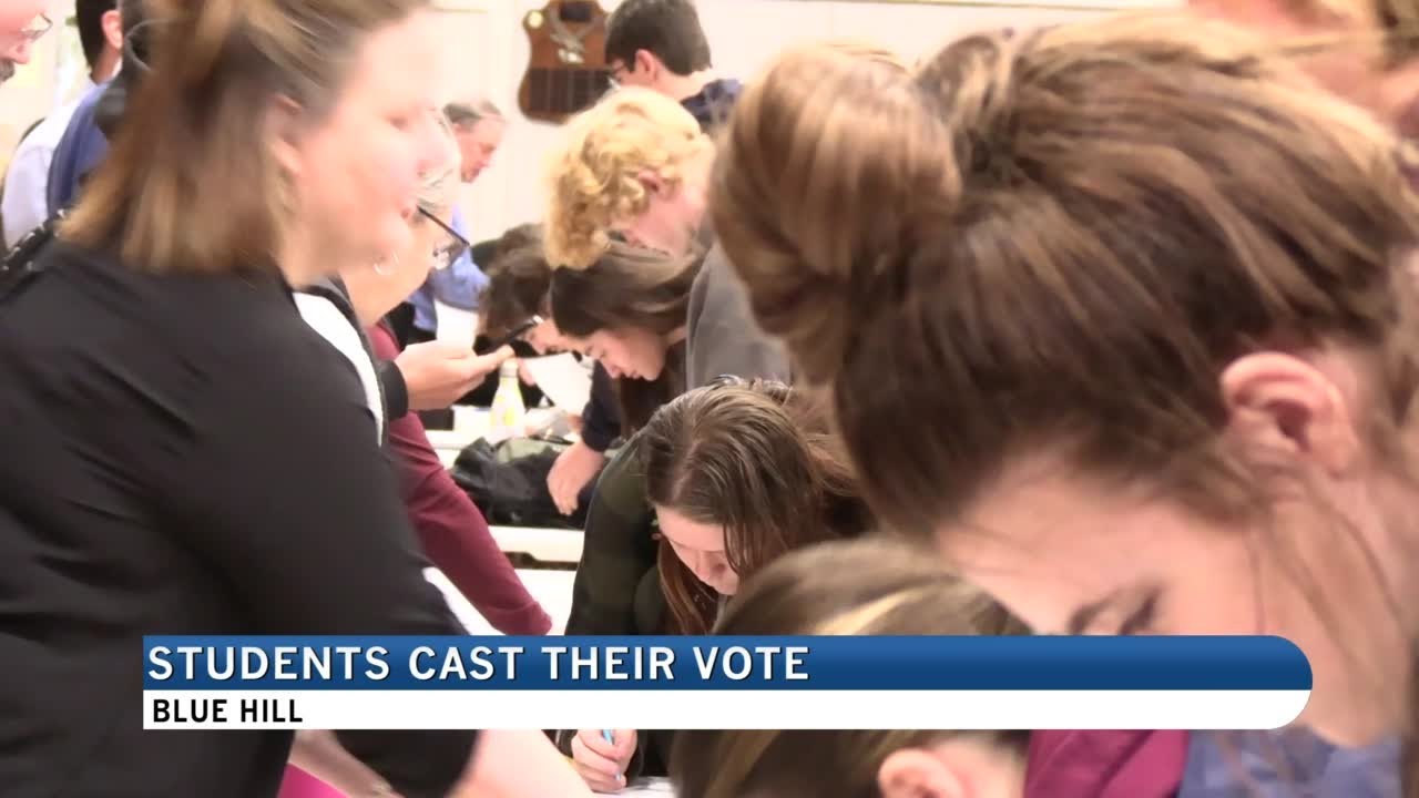 Students cast their vote - YouTube