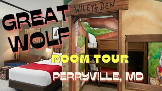 The New Great Wolf Lodge Room Tour | Wolf Den Suite | Maryland Waterpark 12/2023