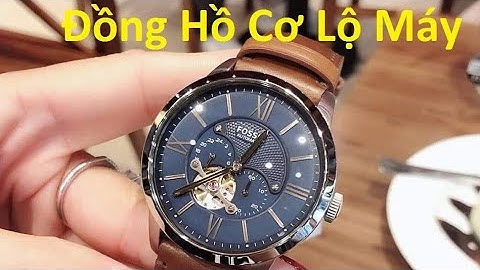 Đồng Hồ Fossil ME3110 cơ automatic  - Đồng hồ thời trang đẹp - Thiết kế lộ máy cuốn hút