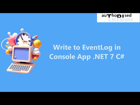 Write to EventLog in Console App .NET 7 C#