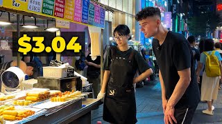 Trying Korean Street Food in Myeongdong