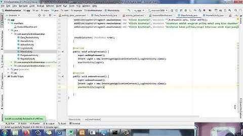 Hasil aplikasi klinik kesehatan android studio