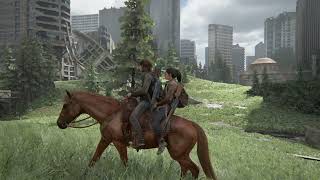 The Last of Us Part II - Seattle Downtown Relaxing Horse Riding