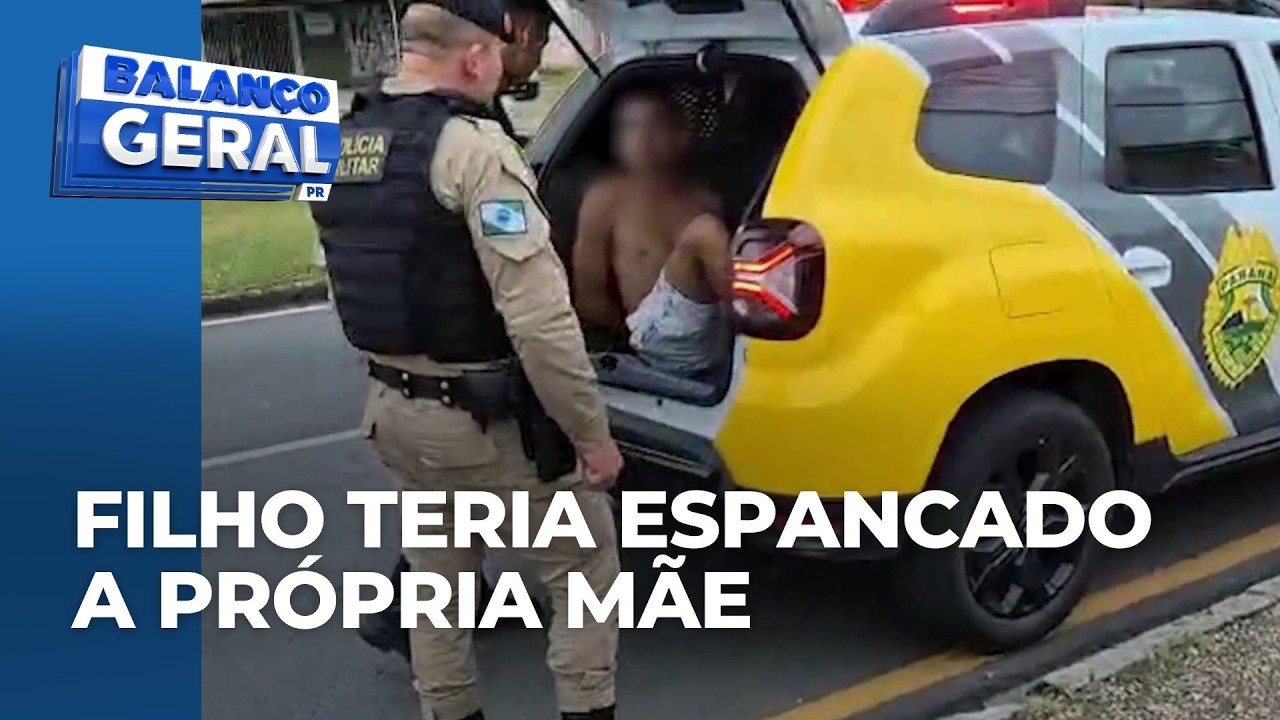 Moradores se assustam com gritos em condomínio e descobrem que filho espancou a mãe em Curitiba