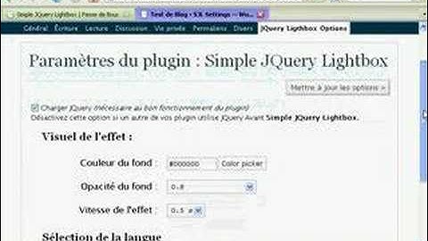 Installation Simple JQuery Lightbox
