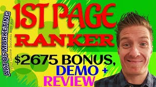 1st Page Ranker Review 📊Demo📊$2675 Bonus📊 1st Page Ranker Review 📊📊📊