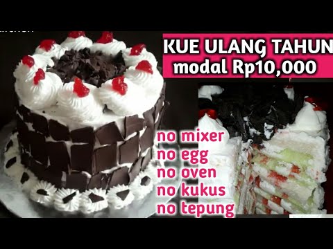  CARA  BUAT KUE TART TANPA  MIXER TANPA  OVEN  TANPA  MASAK 