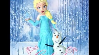 Tutorial Elsa Frozen cake topper in porcellana fredda per torte in pasta di zucchero